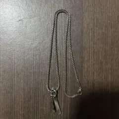 シルバー ステンレススチール チェーンネックレス 約60cm