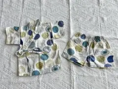 カラフル水玉甚平セット　80㎝