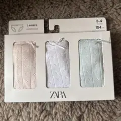 ZARA 女の子用ショーツ 3枚セット 104cm