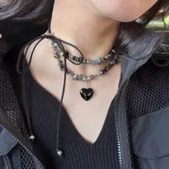 maison HOWL heart charm leather choker - メルカリ
