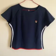 テニスウェア　FILA ネイビー ゲームシャツ