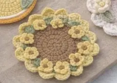 ヒロチン様専用 ハンドメイド ひまわりコースター 2枚セット