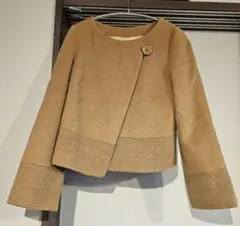 美品　UNTITLED　ショートブルゾン　キャメル　Mサイズ