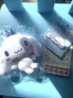 シナモン　カフェ限定マスコット　さがらワッペンシール　ネイルデコ　3点セット