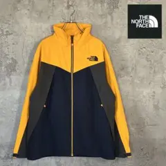 ザノースフェイス　ハイベント　ナイロンジャケット　黄色×紺色×灰色　メンズL