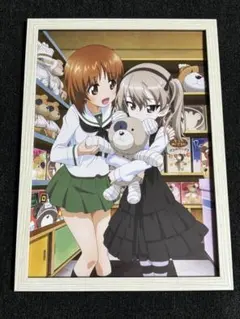 切抜 額装 A4サイズ ガールズ&パンツァー 西住みほ 島田愛里寿