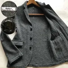 District UNITED ARROWS ニットジャケット グレー L相当