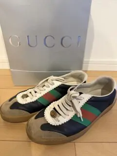 最終値下げGUCCI シェリーライン　ジャーマントレーナー　スニーカーのサムネイル