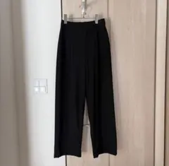 UNIQLO タックワイドパンツ ブラック Sサイズ