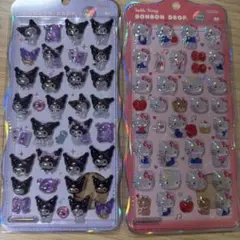 クロミ ハローキティ ボンボンドロップシール 2種セット　ちゅるきら