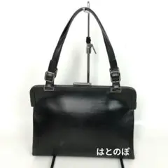 超希少✨ PRADA ワンショルダーバッグ 肩掛け ロゴ型押し 黒 オール 