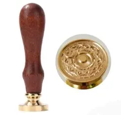 封蝋印　シーリングワックススタンプ　シーリングスタンプ 幾何学模様