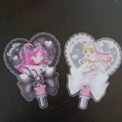キミとアイドルプリキュア　入場特典　うちわ型クリアカード