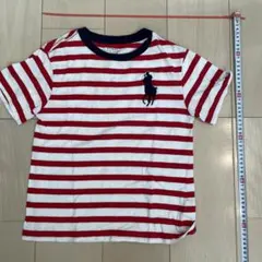 POLO RALPH LAUREN 赤白ストライプ Tシャツ 140