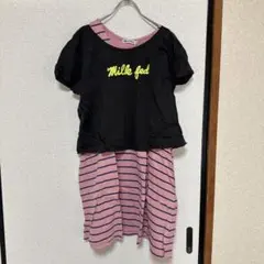 Milk fed 半袖ストライプワンピースのサムネイル