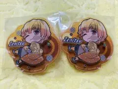 【新品】我妻善逸　鬼滅の刃　２つ　ステッカーシール　でふぉめステッカーシール