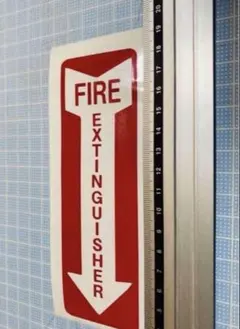 アメリカン　FIRE extinguisher ステッカー3