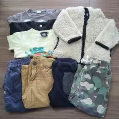 ベビー服セット（アウター、Tシャツ、パンツ）　80cm　男の子　まとめ売り8点