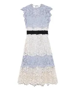 SNIDEL】カラーブロッキングレースワンピース 結婚式 ドレス※インナー