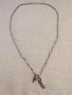 ビンテージ シルバー チェーン ネックレス ペンダント セット PLAYBOY