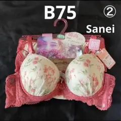 ②☆Sanei☆脇高設計☆360°すっきりシルエット☆ブラ・ショーツ☆セット☆のサムネイル