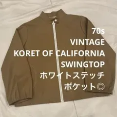 70s VINTAGE レディース SWING TOP 土色 TALON ZIPのサムネイル