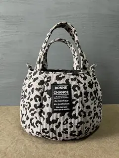 バルーンバッグ ころりんバッグ 旅行バッグ ハンドメイド ひょう柄