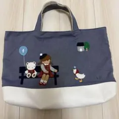 familiar ファミリア　神戸本店限定　70周年　デニムバッグ　マチあり