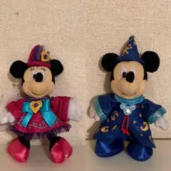 ミッキー ミニー 10周年 ぬいぐるみバッジ セット