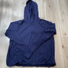 美品試着のみ　UNIQLO ドライUVカットフルジップパーカー　ネイビー　XL