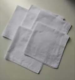 白ハンカチ4枚セット