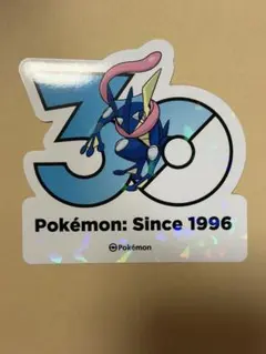 韓国限定 ポケモン 30周年記念 ステッカー ゲッコウガ