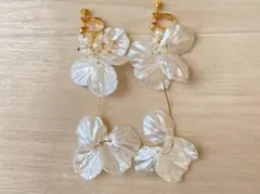 花デザイン イヤリング