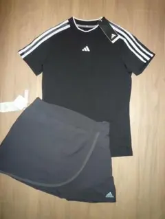 【新品M】adidas アディダスゴルフ　シャツ＆春夏物スカート　セットアップ