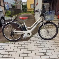 中古電動自転車 ヤマハ PASリチウム 26インチ シルバー 横浜 №3710