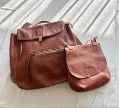 【2/20まで】本革リュックとショルダーバッグセット