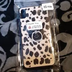 iPhone XS　Max　ケース【ヒョウ柄】レオパードプリント