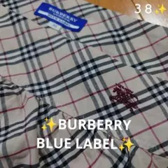 BURBERRYBLUE LABEL✨めちゃくちゃ可愛い♥️ブラウス✨３８✨美品