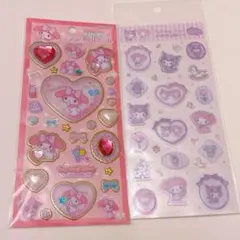 キラキラジュエルシール　マイメロ 　すりガラス風シール　ロリータベビー