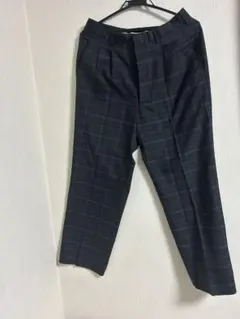 チェック柄スラックス 黒とグレー 売切セール