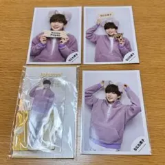 なにわ男子 長尾謙杜 2022年 春 4点セット アクスタ 公式写真 オフショ