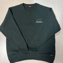 Dickies ダークグリーン クルーネック スウェット