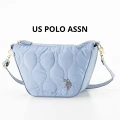 US POLO ASSN オニオンキルティング ショルダーバッグ 2way 青のサムネイル