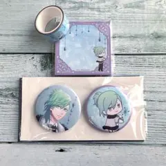 うたプリ ブロッコリーくじ 美風藍 缶バッジ マステメモ帳