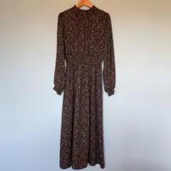 earth music&ecology 長袖ワンピース　小花柄