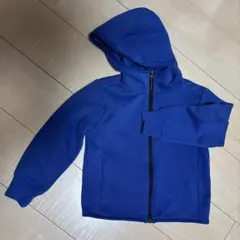 ユニクロ UNIQLO キッズ スウェット フルジップパーカー フード付きブルー