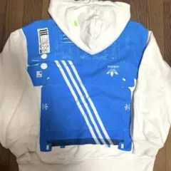 adidas KSENIASCHNAIDER パーカー ホワイト/ブルー