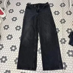 UNIQLOダークブルー ストレートデニム
