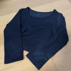 120cm UNIQLO ヒートテック 長袖インナー 黒