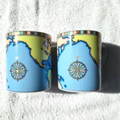 Tiffany&Co. ティファニー　マグカップ　世界地図 2個セット